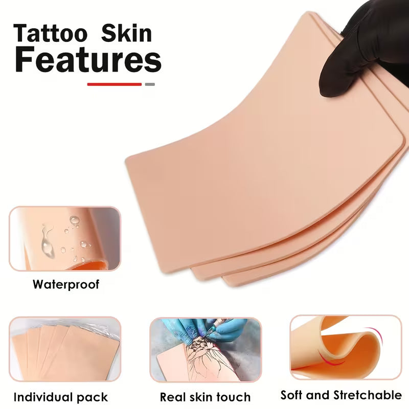 Tattoo Practice Skins - 19.2 x 14.2 x 0.3cm