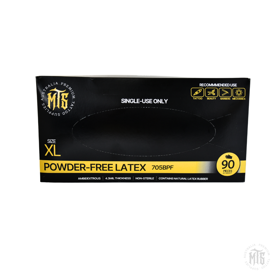 MTS Black Latex Gloves