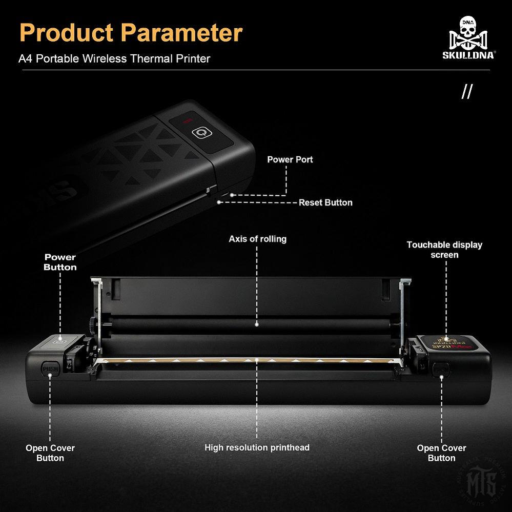 SKULLDNA SP20 MAX Bluetooth stencil printer-Tattoo Supplies-AVA-Melbourne Tattoo Supplies