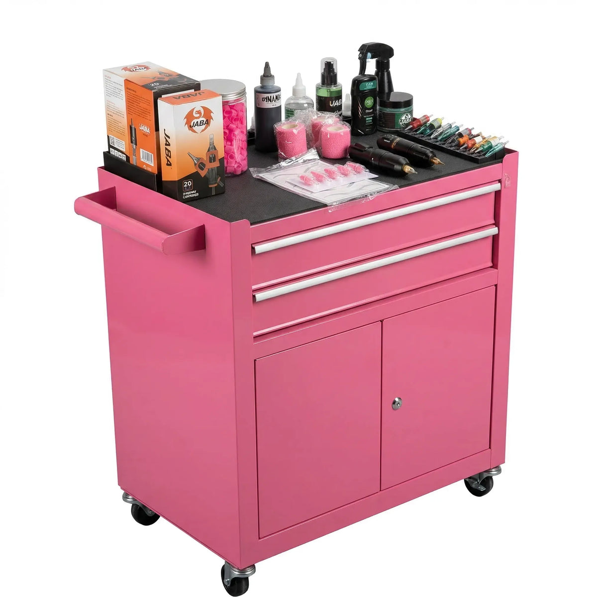 PINK 2 Drawer, 2 Door trolley