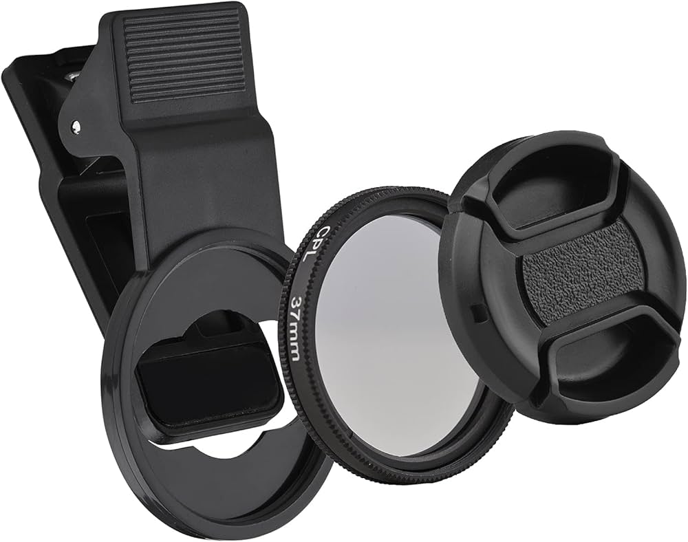 CPL 37mm polarizing Clip-On Filter w. case