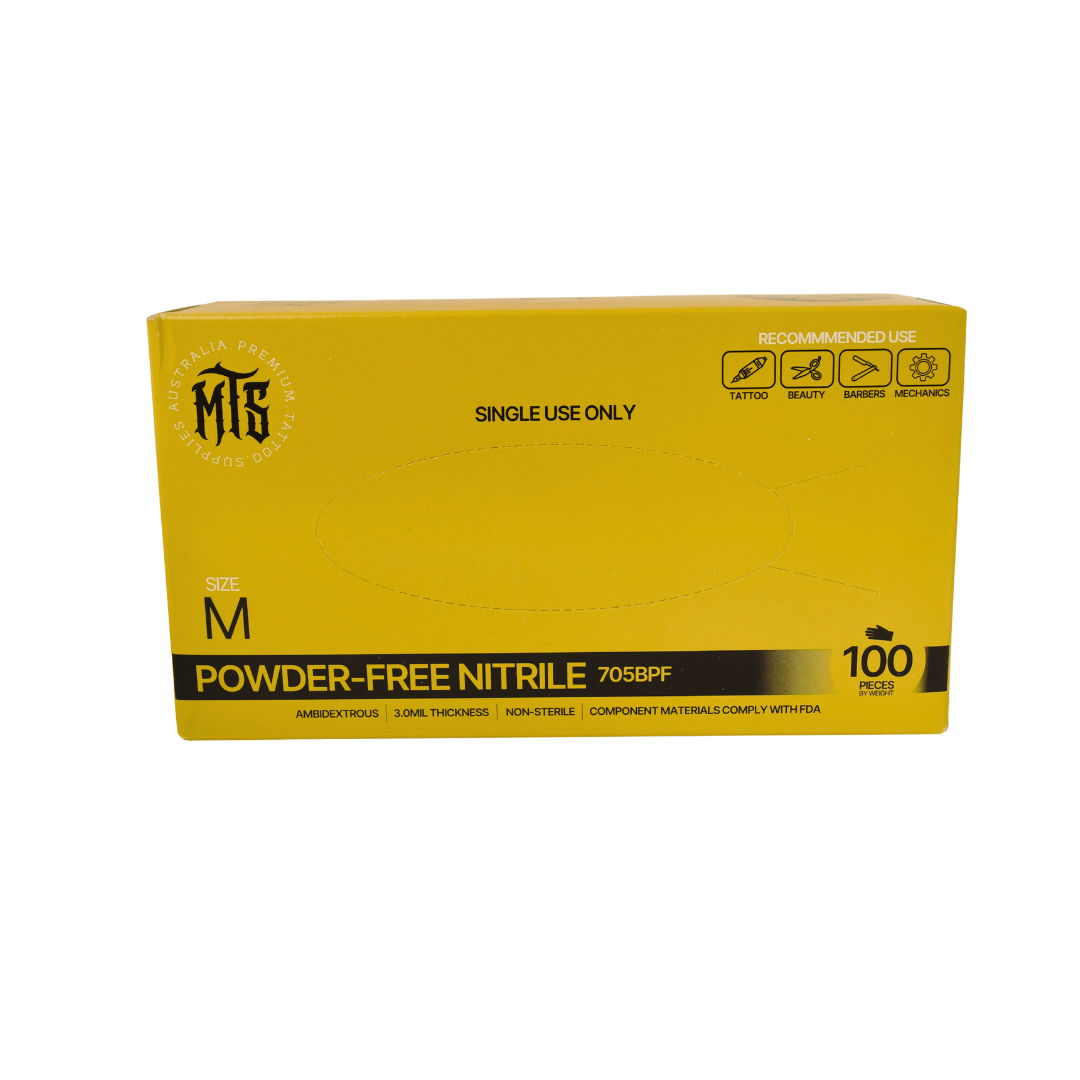 MTS Black Nitrile Gloves