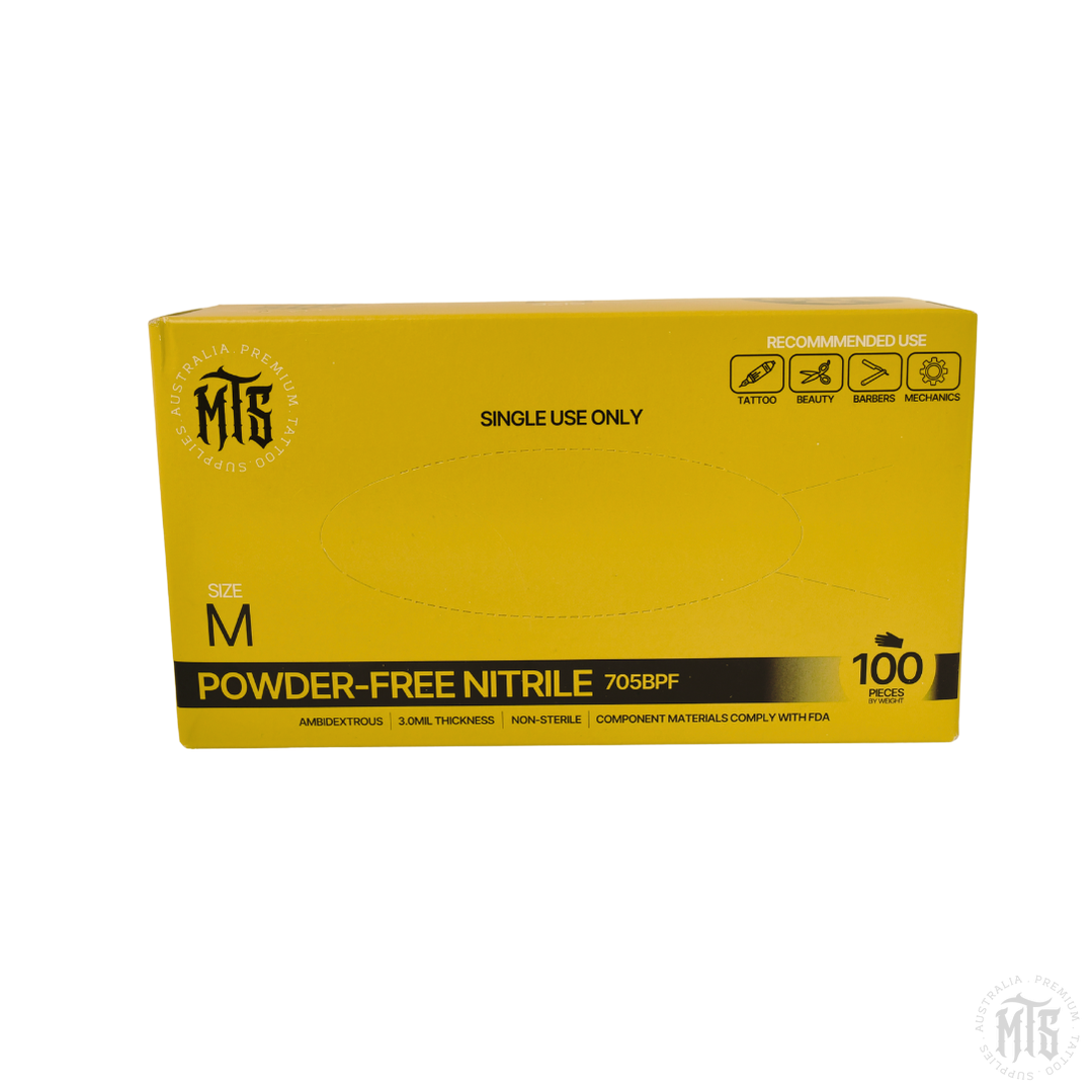 MTS Black Nitrile Gloves