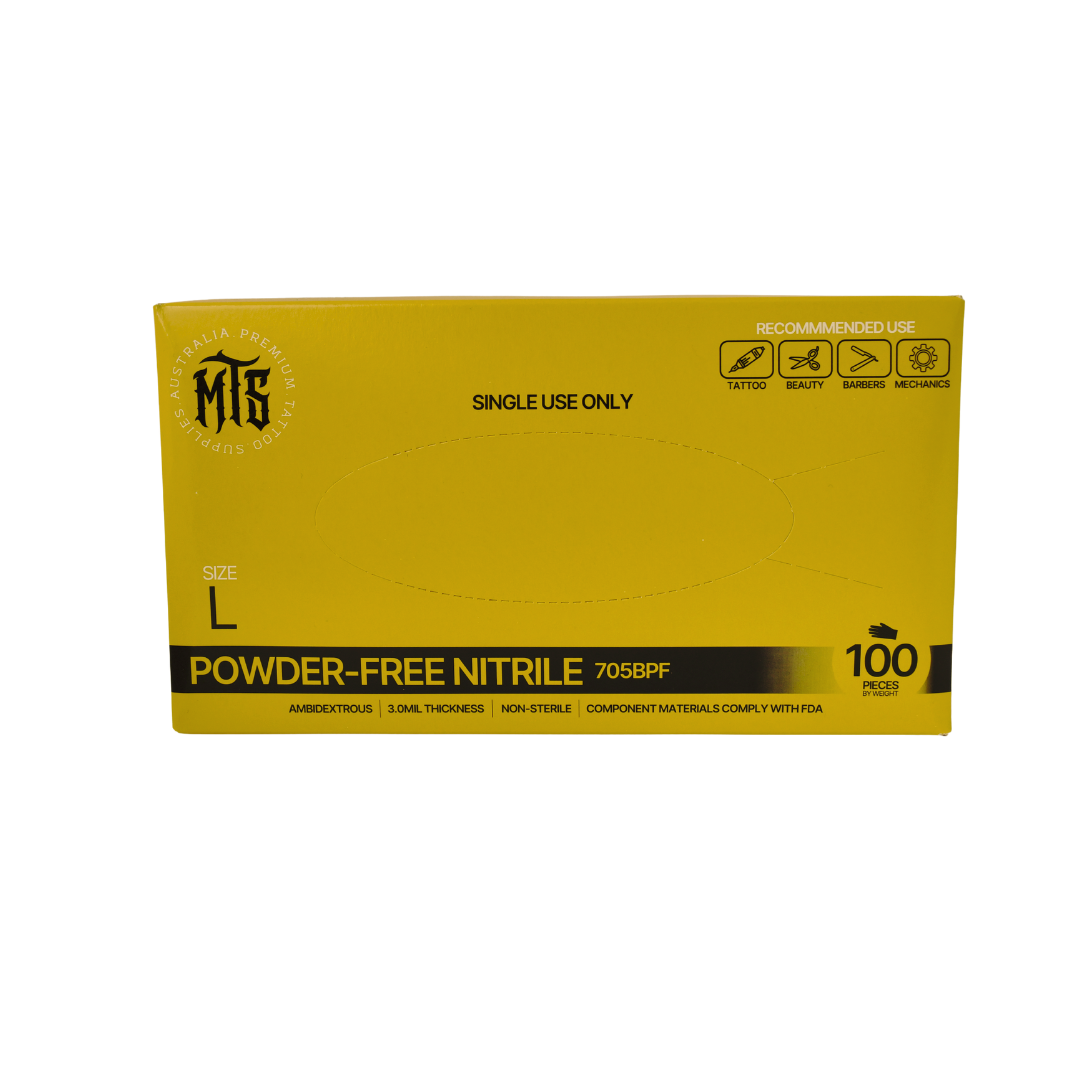MTS Black Nitrile Gloves
