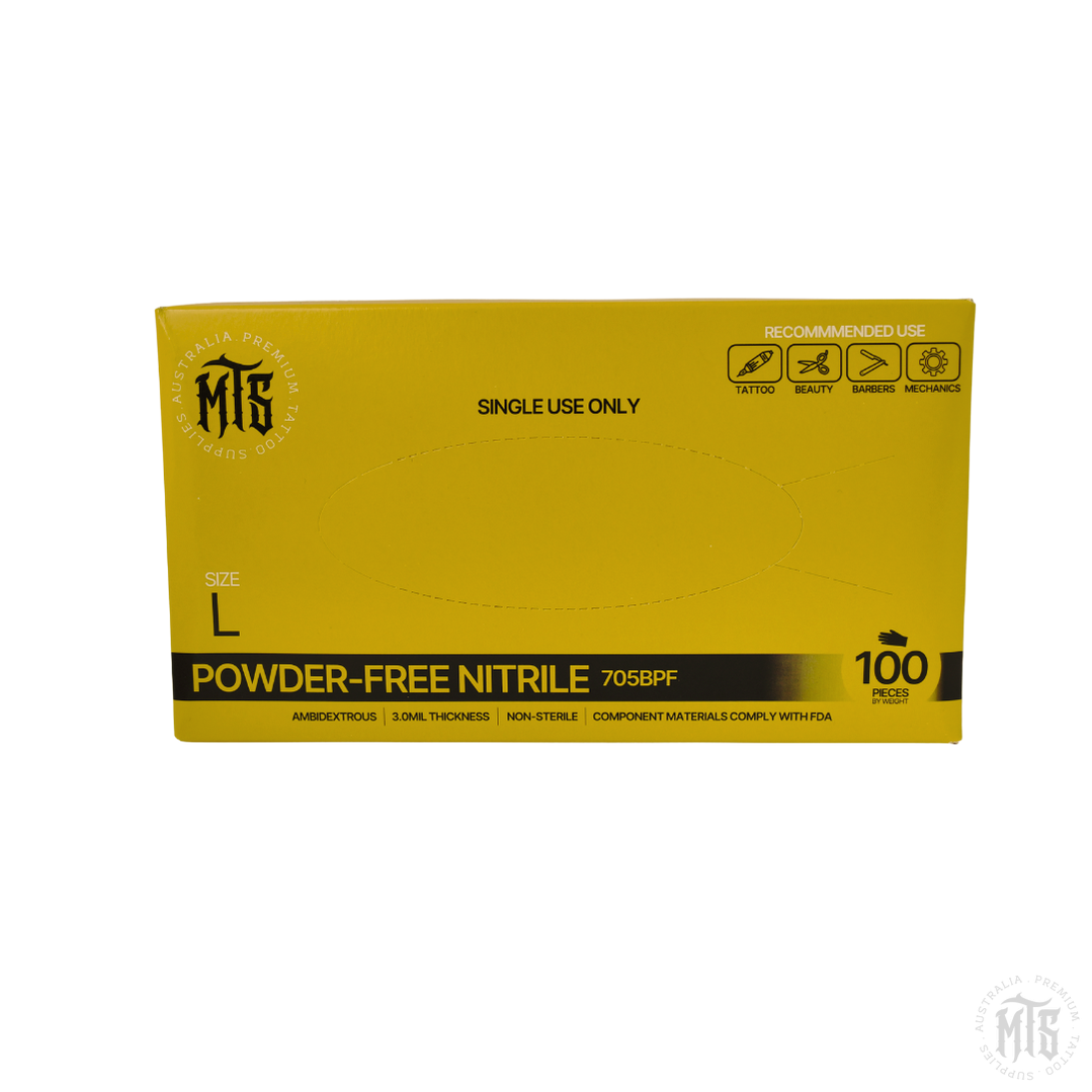 MTS Black Nitrile Gloves
