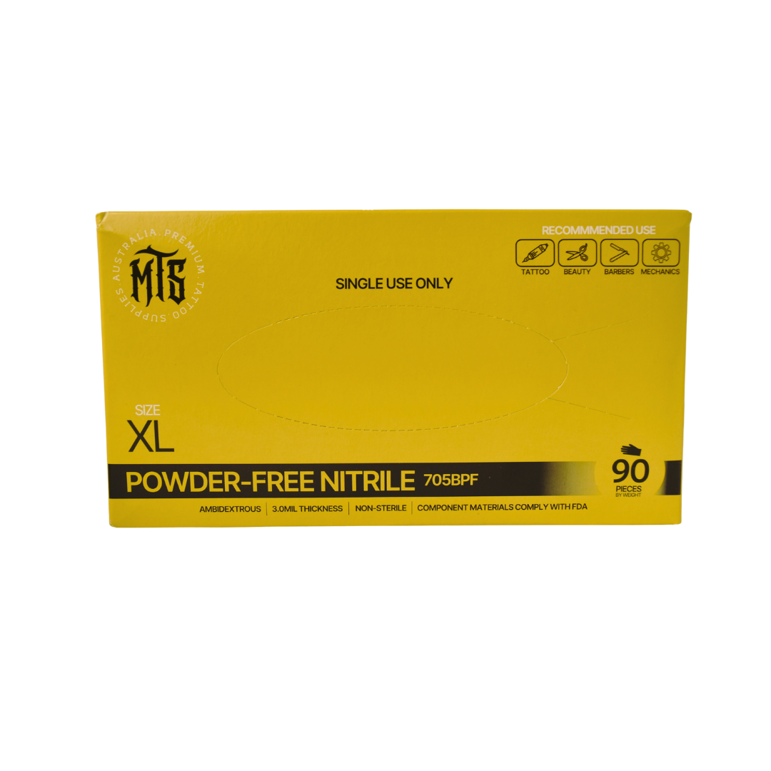 MTS Black Nitrile Gloves