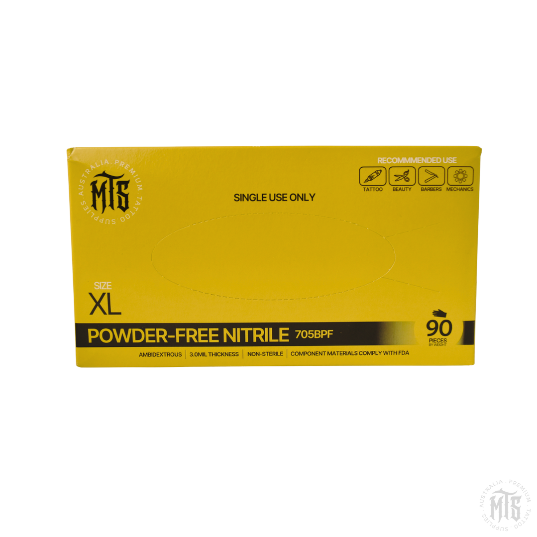 MTS Black Nitrile Gloves