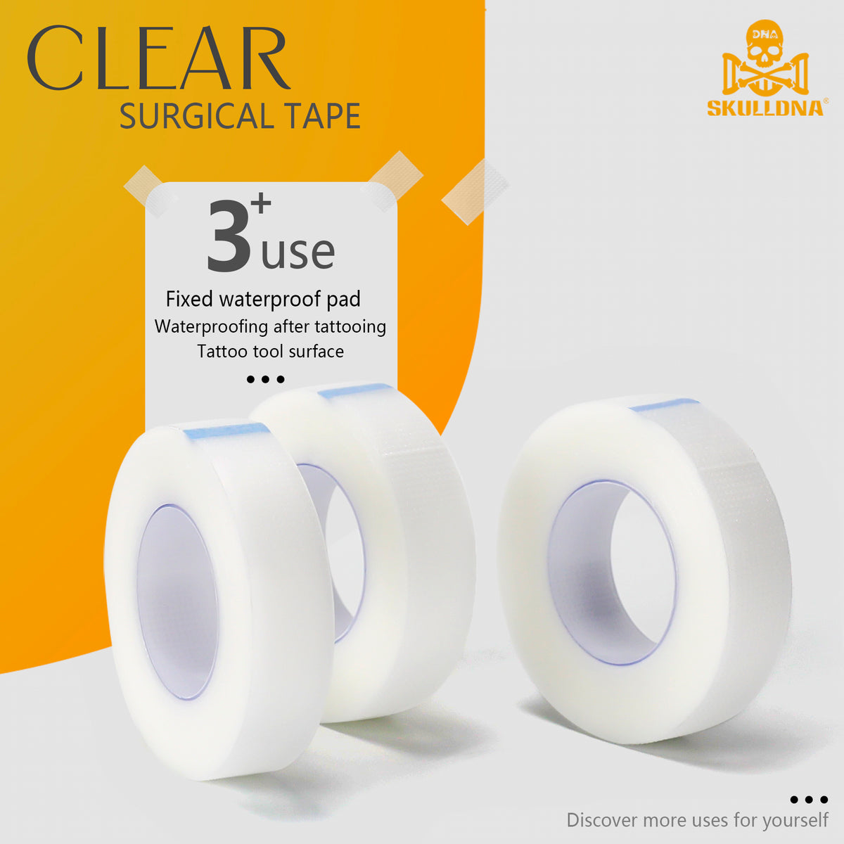 SKULLDNA Clear Surgical Tape