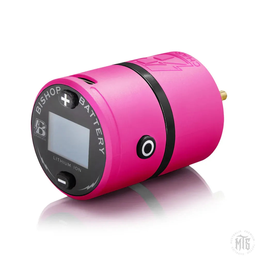 B Charged RCA battery-Tattooing Machines-Bishop-Pink-Melbourne Tattoo Supplies