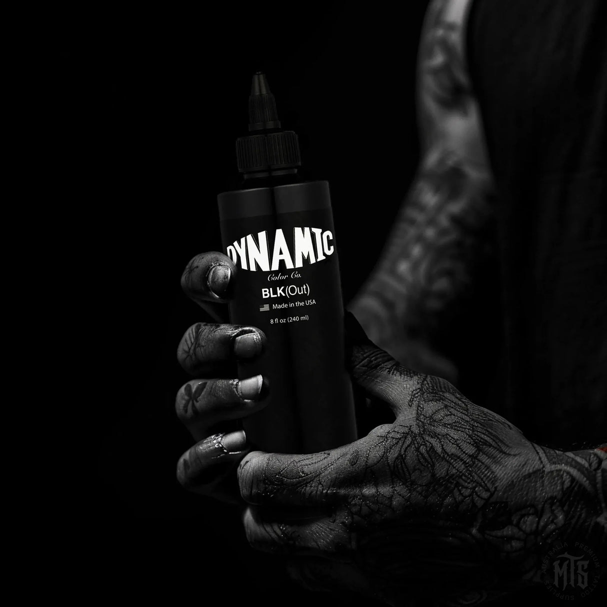 Blackout 8oz-tattoo ink-Dynamic-8oz-Melbourne Tattoo Supplies