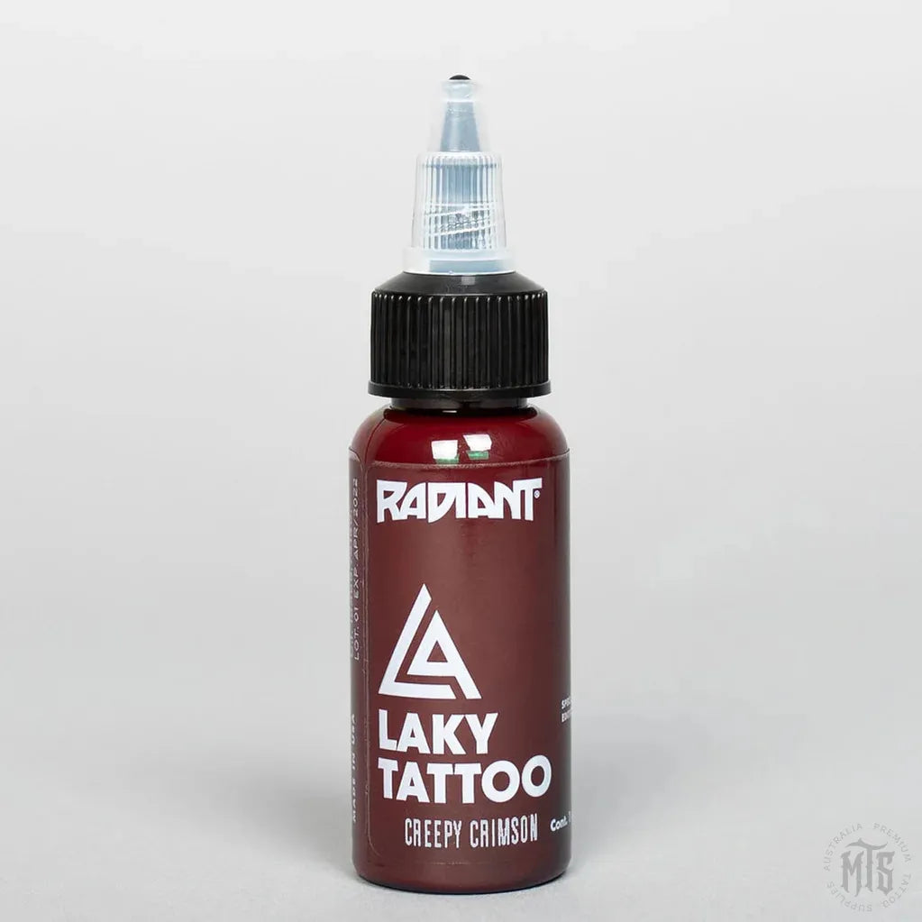 Creepy Crimson - Laky Series Radiant OUT OF DATE-tattoo ink-OUT OF DATE-Melbourne Tattoo Supplies