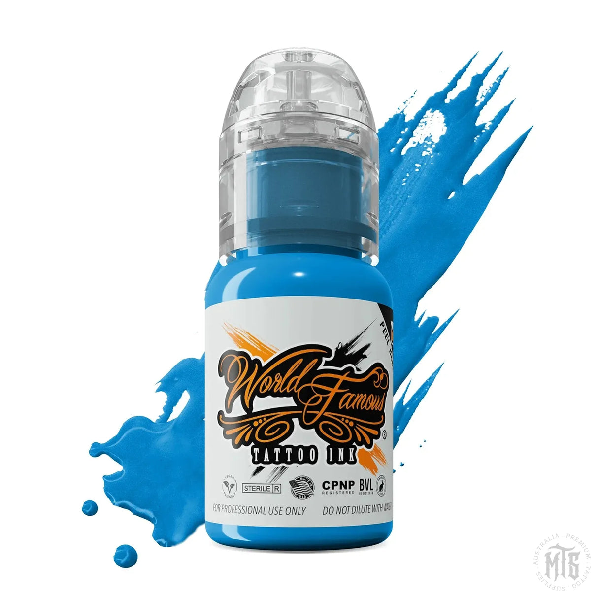 DONATELLO BLUE - WORLD FAMOUS-tattoo ink-World Famous-0.5oz-Melbourne Tattoo Supplies