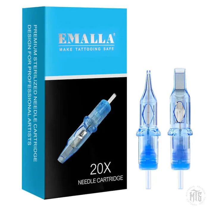 Emalla Eliot Round Fine Liner - small gauge Needle Cartridge-Tattoo Needles-Emalla-08 / .25mm-03RL-Melbourne Tattoo Supplies