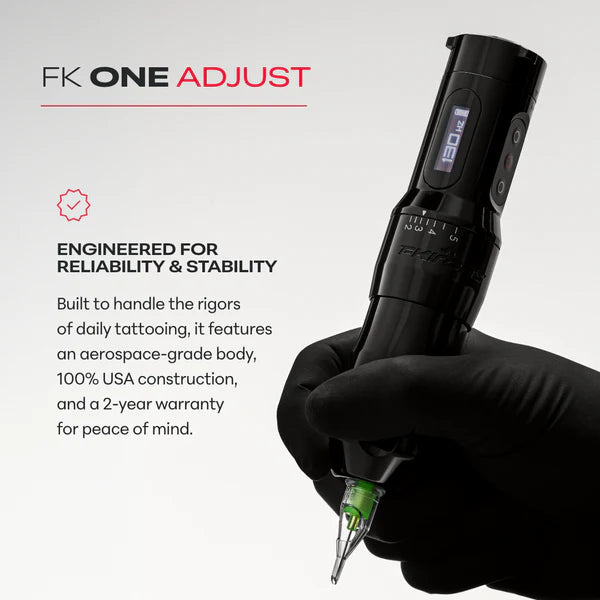 FK Irons ONE Adjust Wireless Tattoo Machine