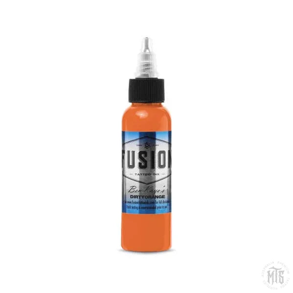 Fusion Ink - Ben Kaye's Dirty Orange-tattoo ink-Fusion Ink-1 Oz-Melbourne Tattoo Supplies