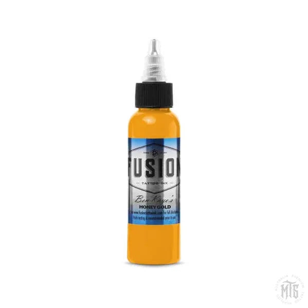 Fusion Ink - Ben Kaye's Honey Gold-tattoo ink-Fusion Ink-1 Oz-Melbourne Tattoo Supplies