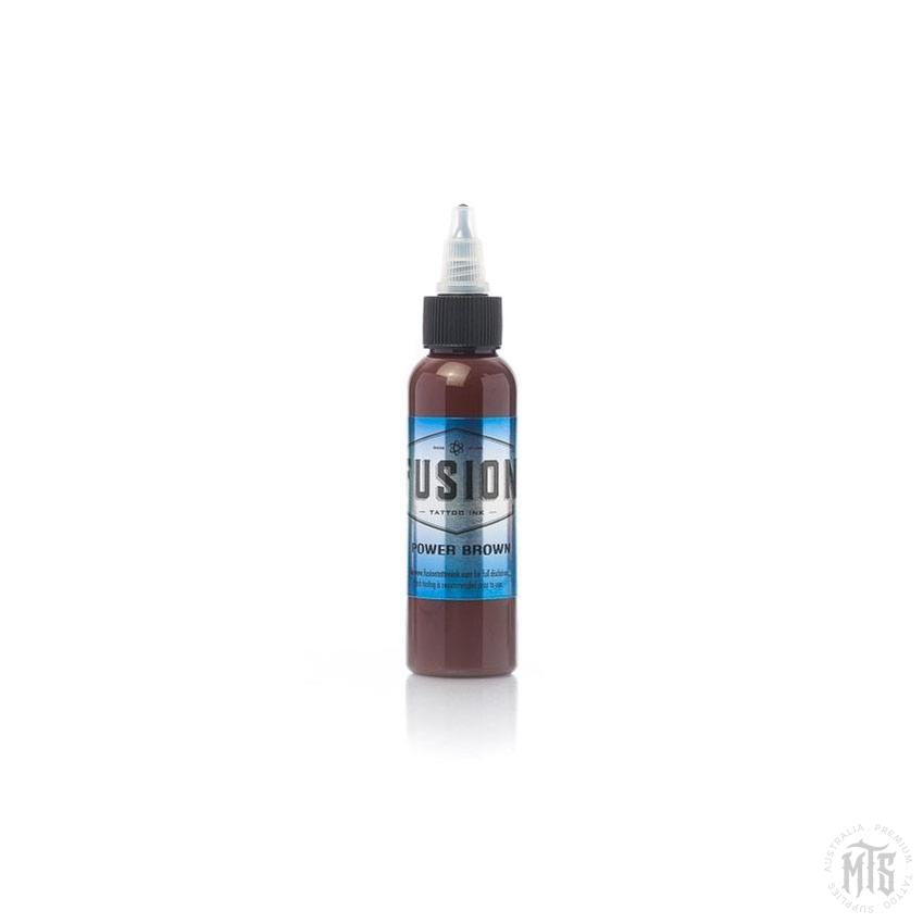 Fusion Ink - Power Brown-tattoo ink-Fusion Ink-1 Oz-Melbourne Tattoo Supplies
