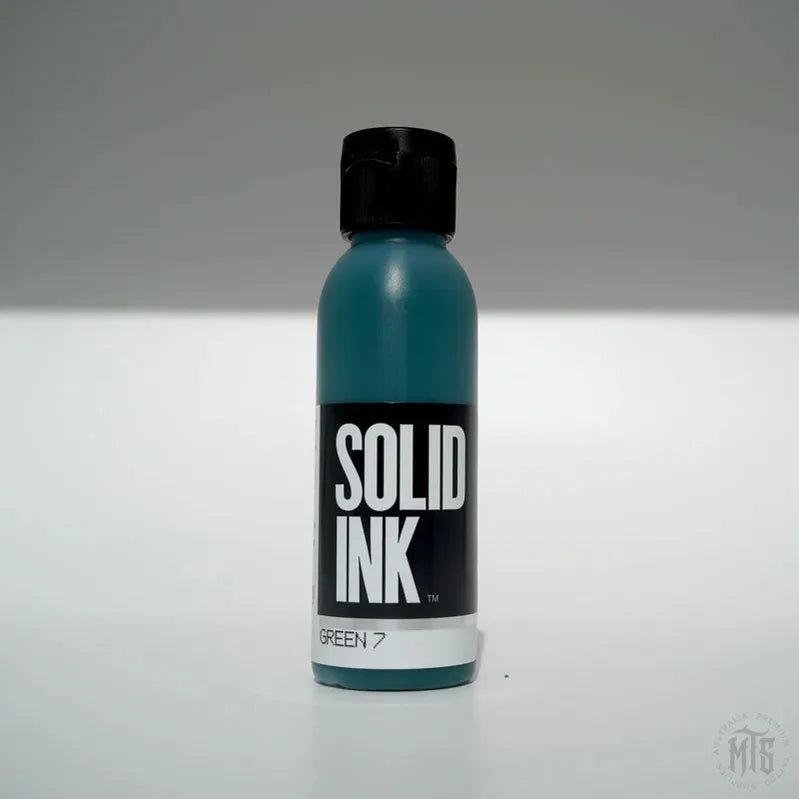 GREEN 7 - SOLID INK OLD PIGMENTS - 2OZ-tattoo ink-Solid Ink-Melbourne Tattoo Supplies