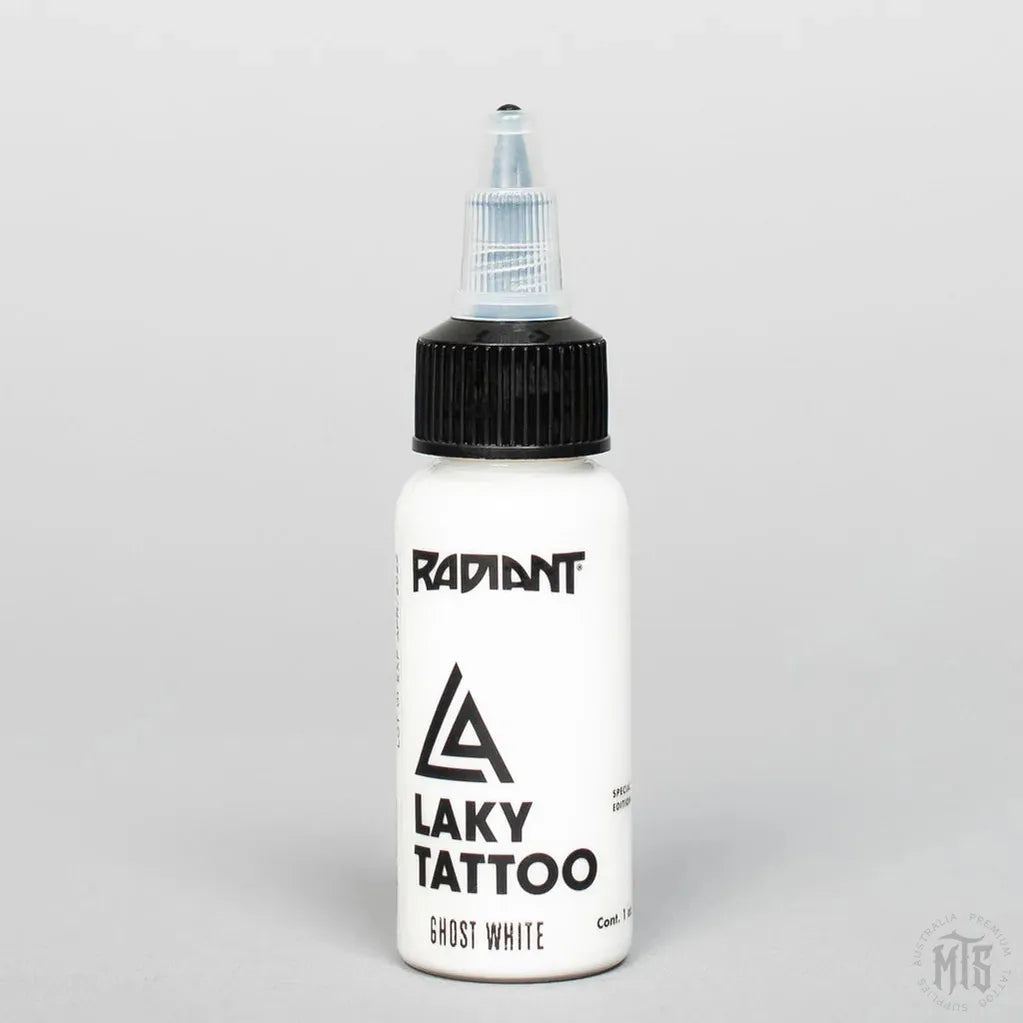 Ghost White - Laky Series Radiant CLOSE TO EXPIRY-tattoo ink-Radiant Ink-Melbourne Tattoo Supplies