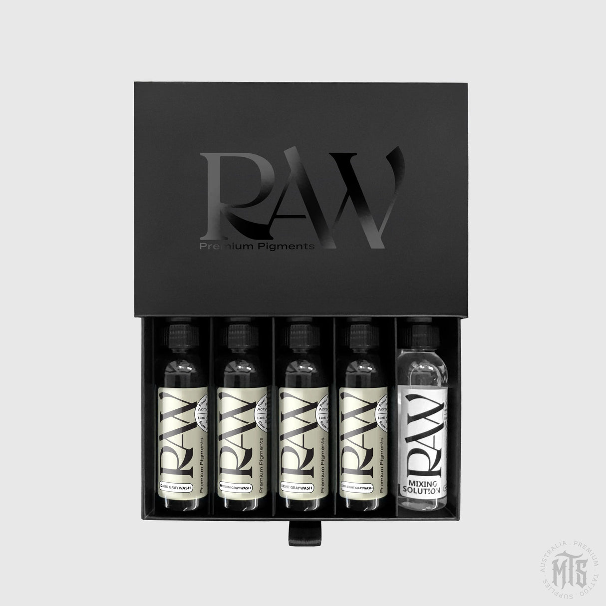 Gray Wash Set - Raw-tattoo ink-Raw Pigments-1oz-Melbourne Tattoo Supplies