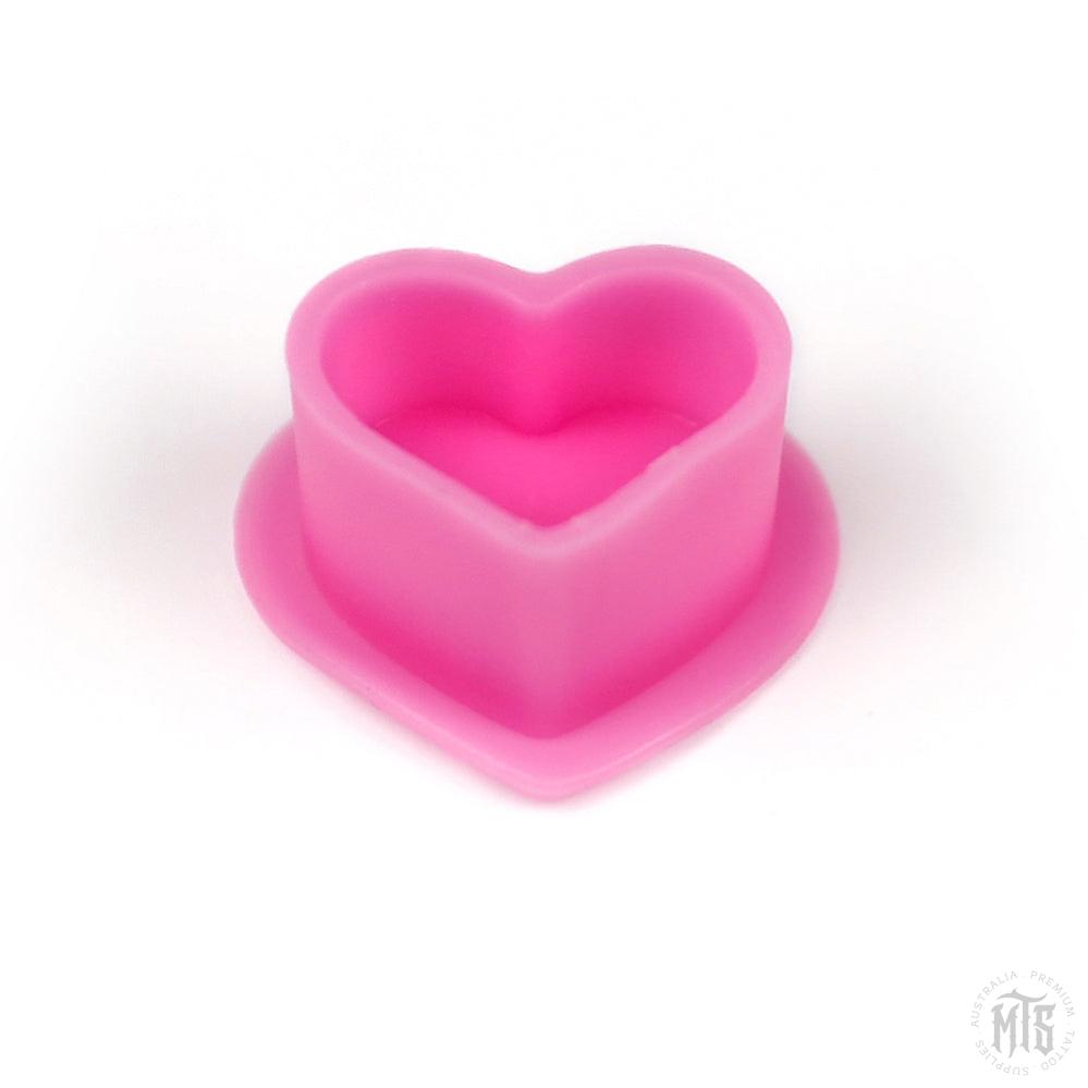 Heart Ink Cups - Silicone-Tattoo Supplies-AVA-Melbourne Tattoo Supplies