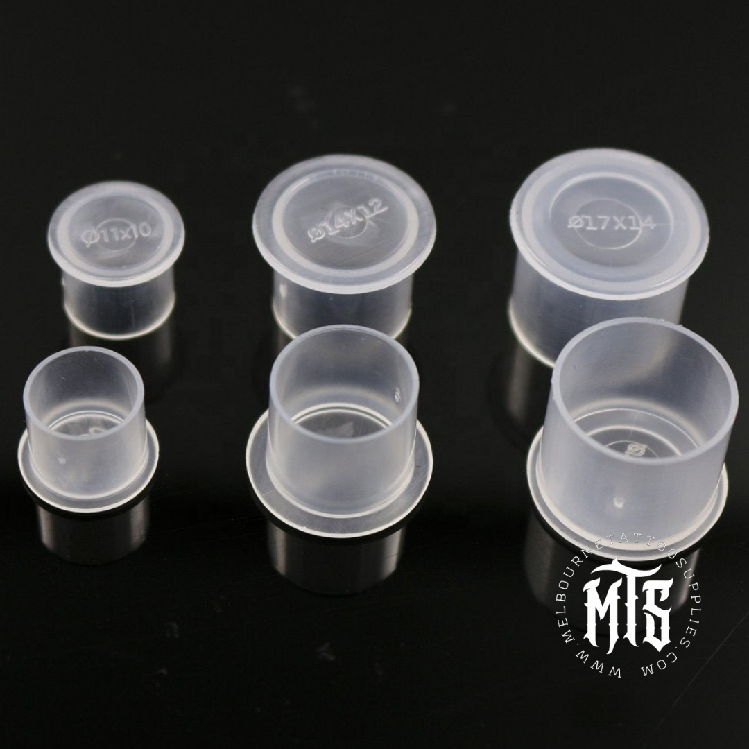 Ink Cups with Flat Base Caps Melbourne Tattoo Supplies