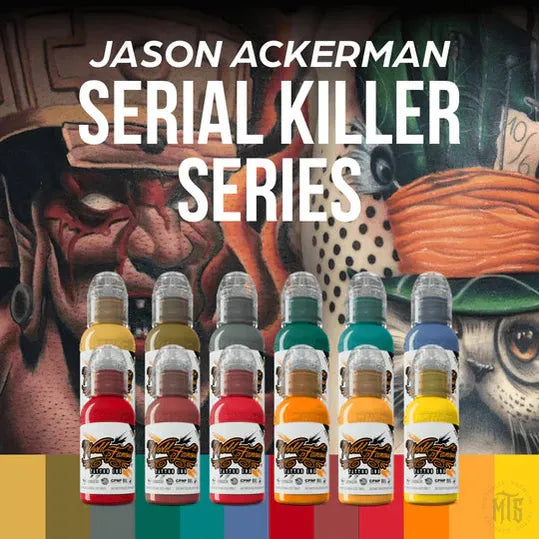 Jason Ackerman Serial Killer Set - World Famous-tattoo ink-World Famous-Melbourne Tattoo Supplies