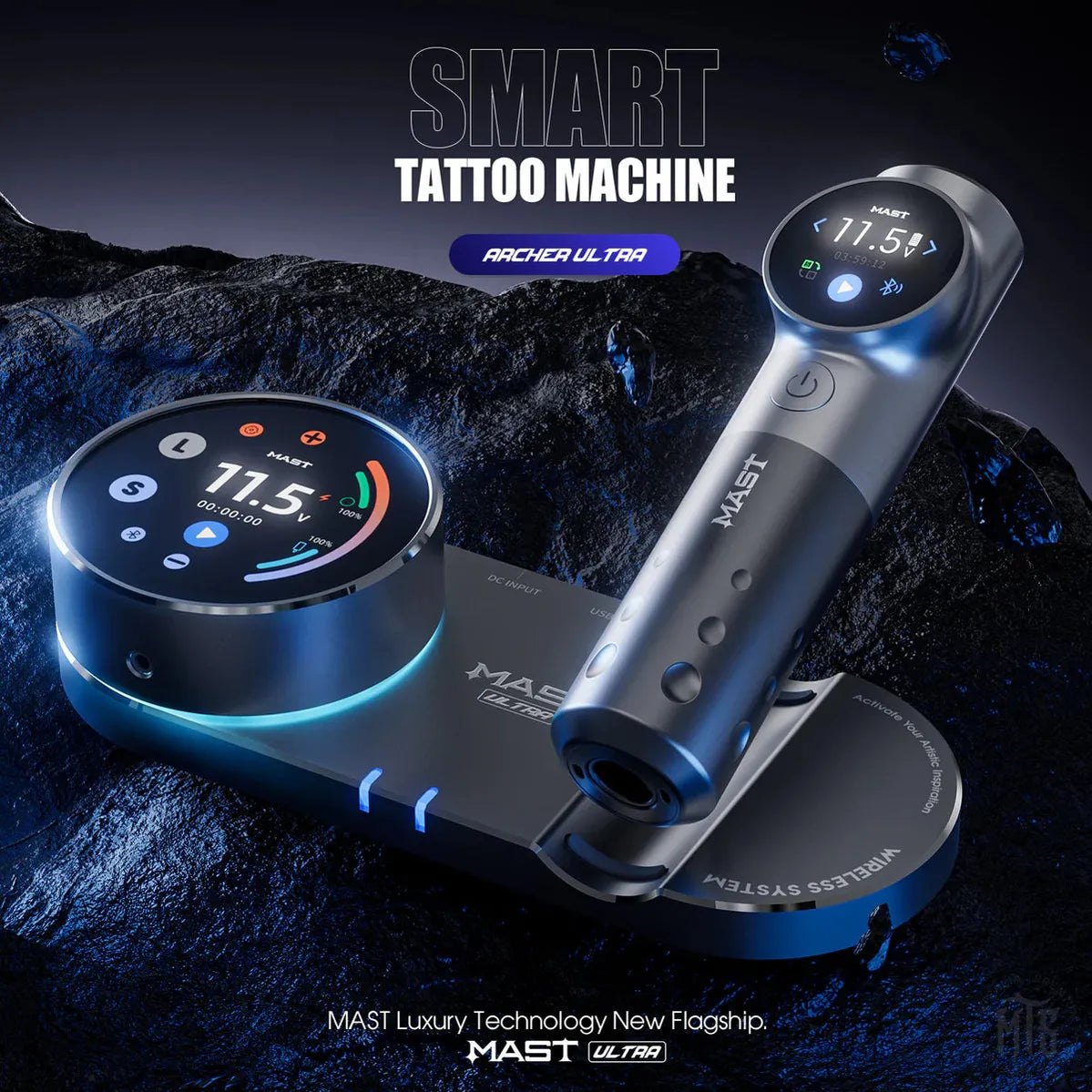 MAST Archer Ultra Smart Wireless Tattoo Machine Pen w. Bluetooth-Tattooing Machines-Mast-Melbourne Tattoo Supplies