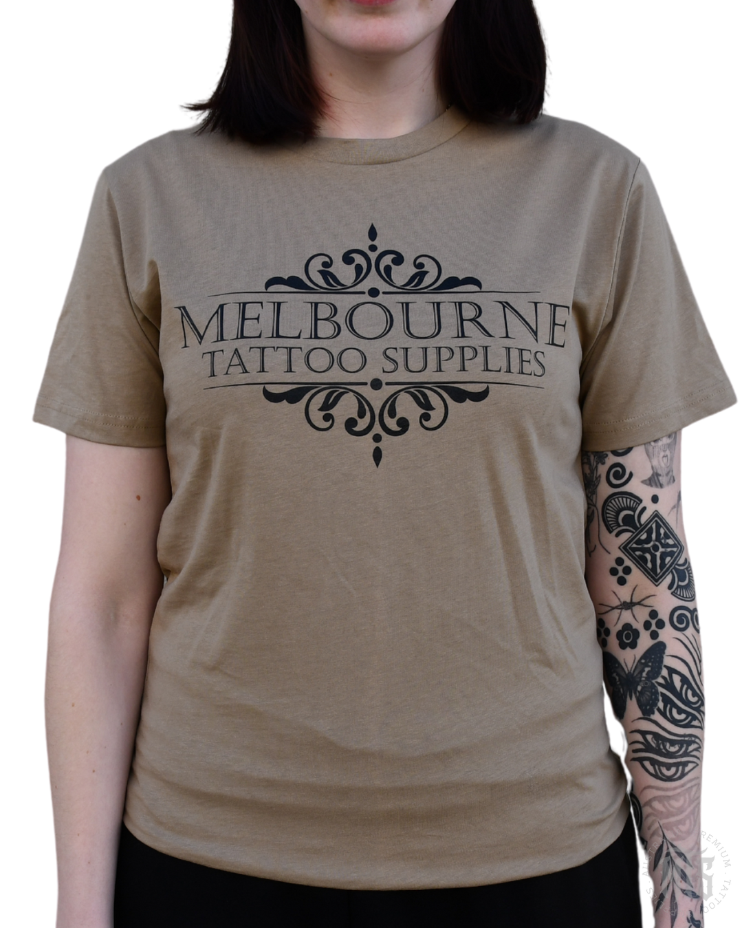 MTS Classic logo Tee-Merch-Ausmerch-S-Sand-Melbourne Tattoo Supplies