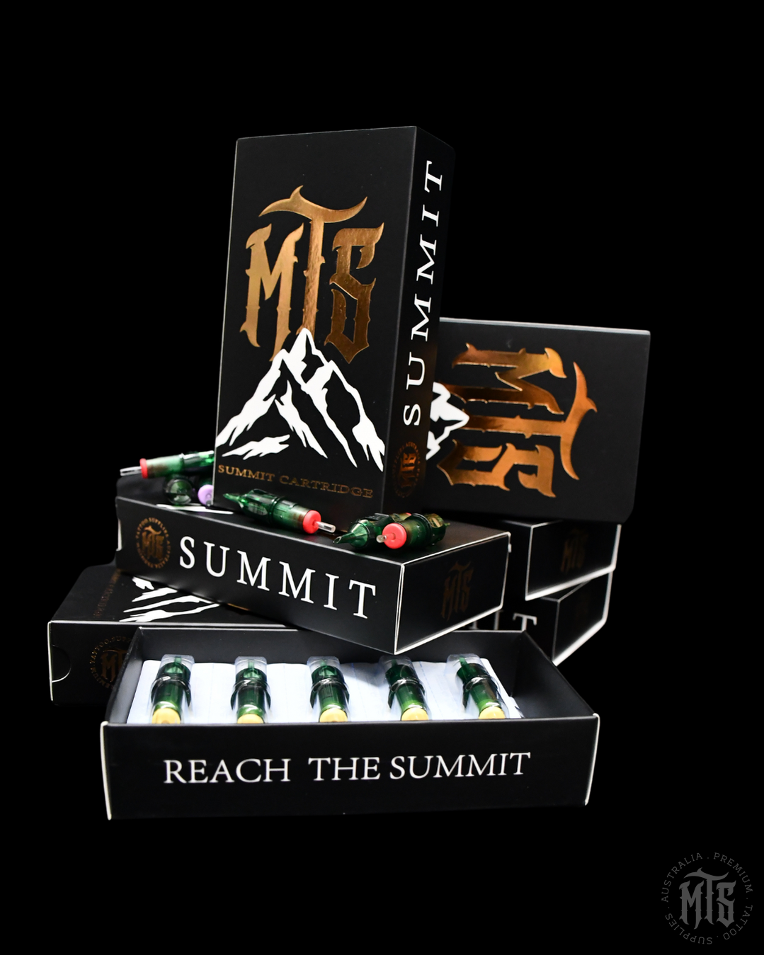 MTS SUMMIT Curved Magnum - Needle Cartridge-Tattoo Needles-MTS SUMMIT-12 / .35mm-05CM-Melbourne Tattoo Supplies