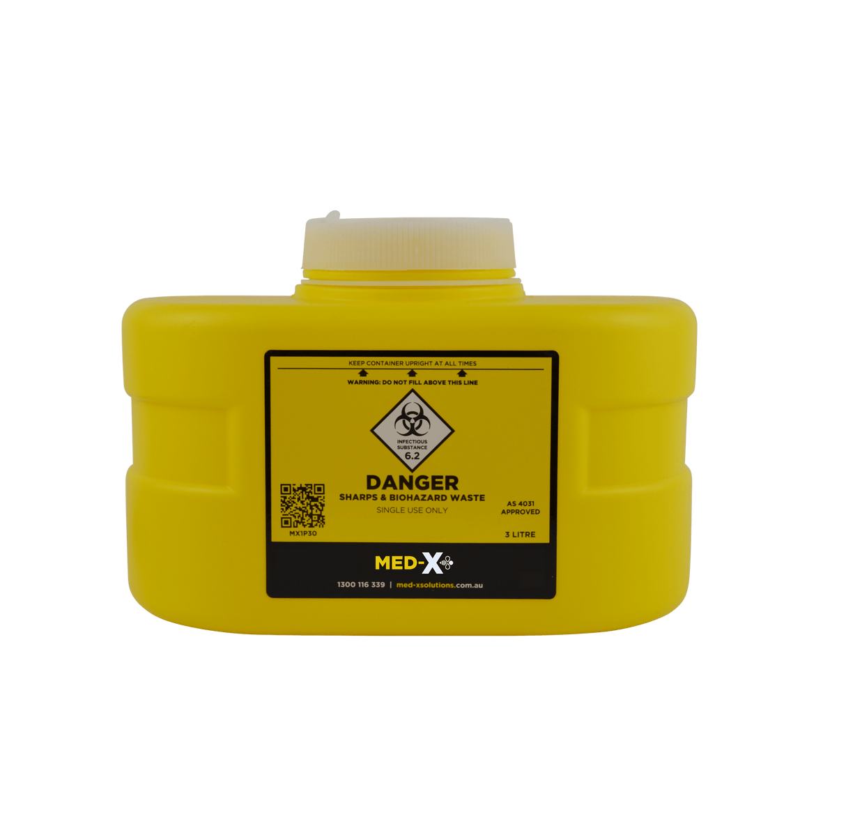 3L Sharps Container - Screw Top Lid