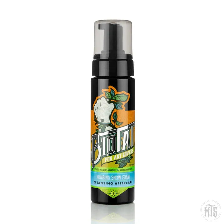 BIOTAT NATURAL NUMBING SNOW FOAM AFTERCARE CLEANSER
