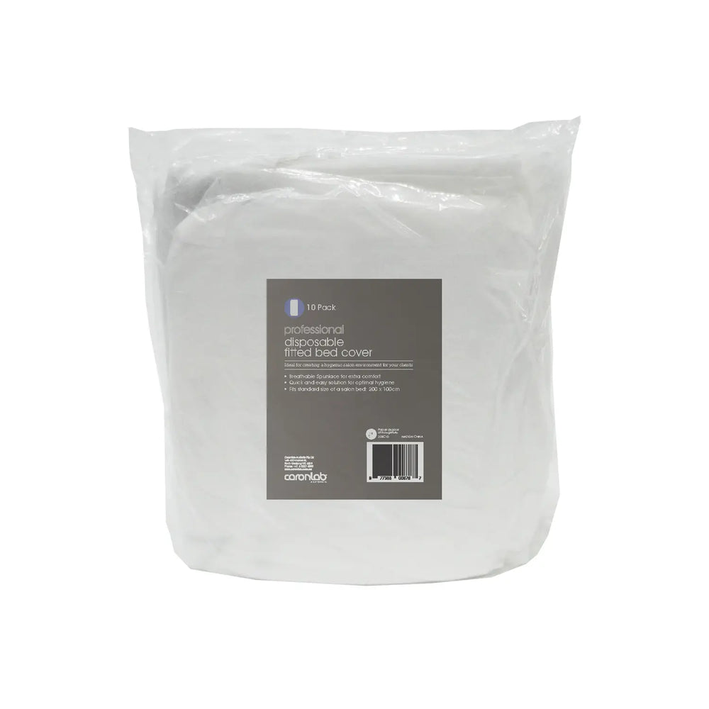 Disposable Fitted Bed Cover - White