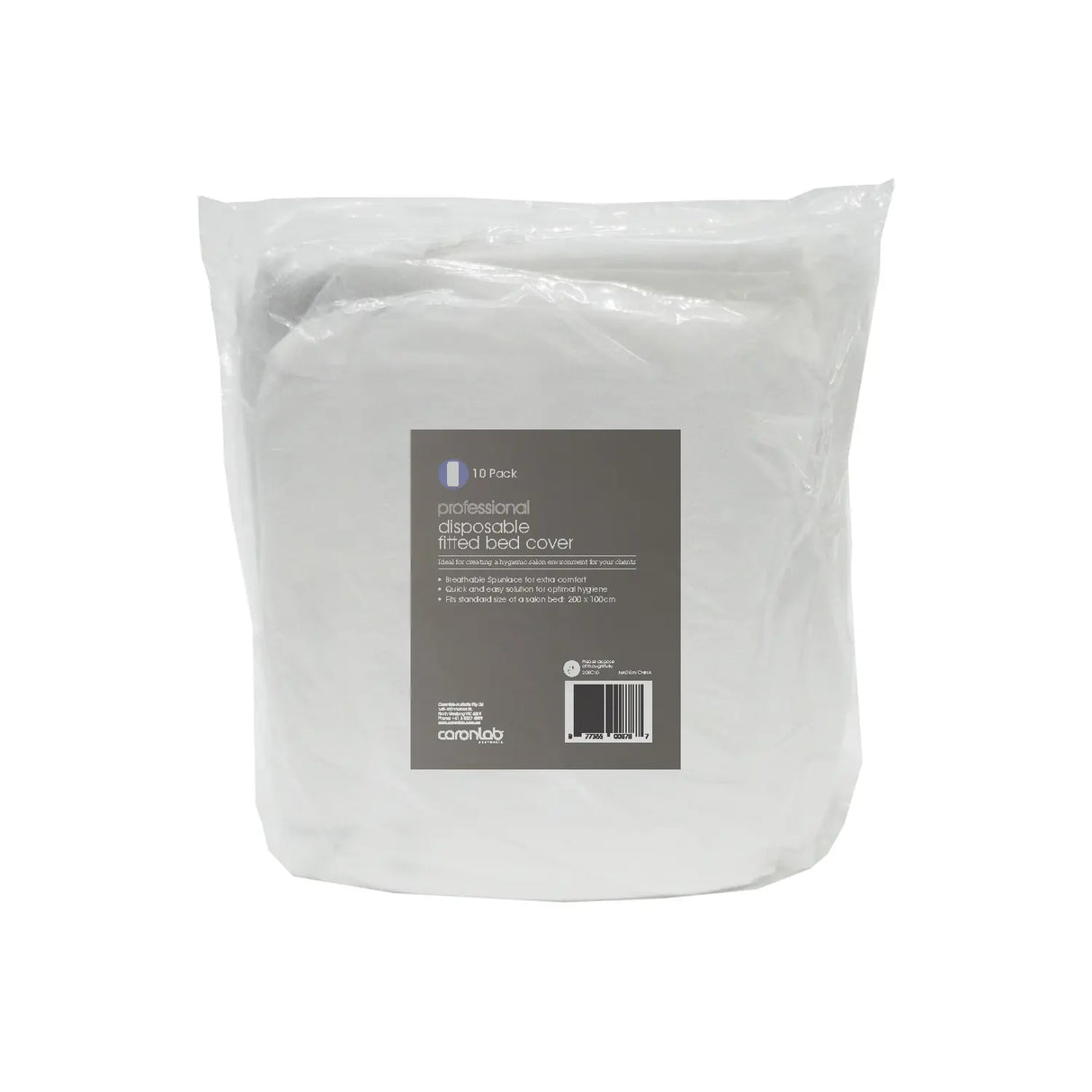 Disposable Fitted Bed Cover - White