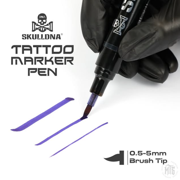 SKULLDNA TATTOO MARKER PEN-Tattoo Supplies-AVA-Single Marker-Melbourne Tattoo Supplies