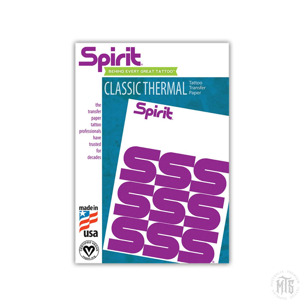 SPIRIT - CLASSIC THERMAL 10 sheet Pack-Consumables-Spirit-Melbourne Tattoo Supplies