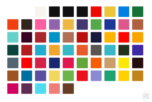 Radiant 65 colour Ink Set