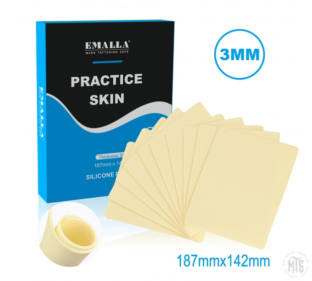 EMALLA - SMALL TATTOO PRACTICE SKIN 10PCS