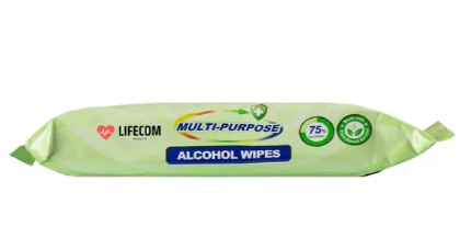 Lifecom Alcohol Wipes - Pack of 50 Wipes