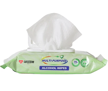 Lifecom Alcohol Wipes - Pack of 50 Wipes