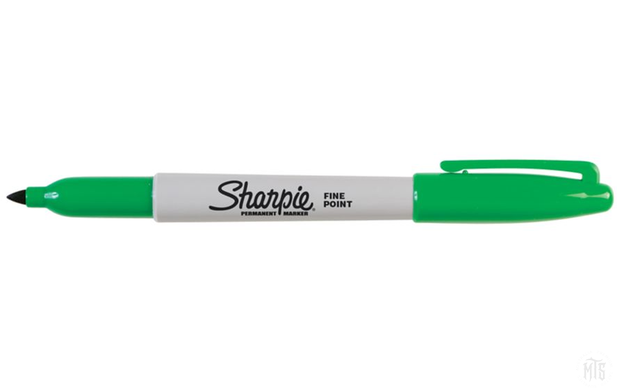 Sharpie - Fine Point Permanent Marker-Consumables-Sharpie-Green-Melbourne Tattoo Supplies