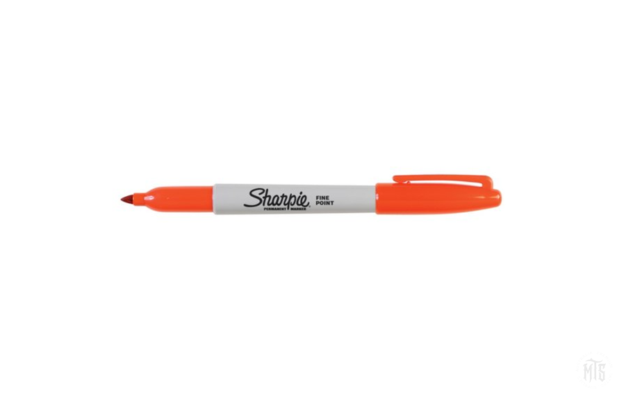 Sharpie - Fine Point Permanent Marker-Consumables-Sharpie-Orange-Melbourne Tattoo Supplies