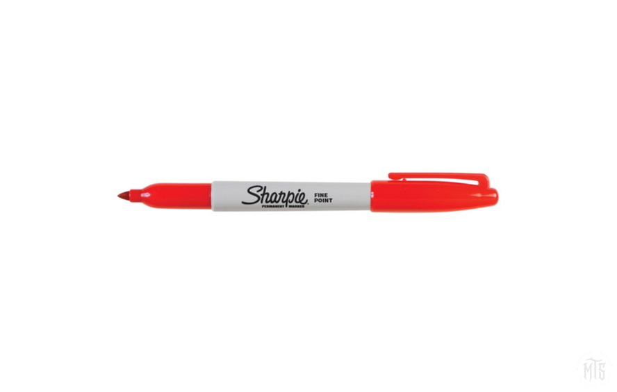 Sharpie - Fine Point Permanent Marker-Consumables-Sharpie-Red-Melbourne Tattoo Supplies