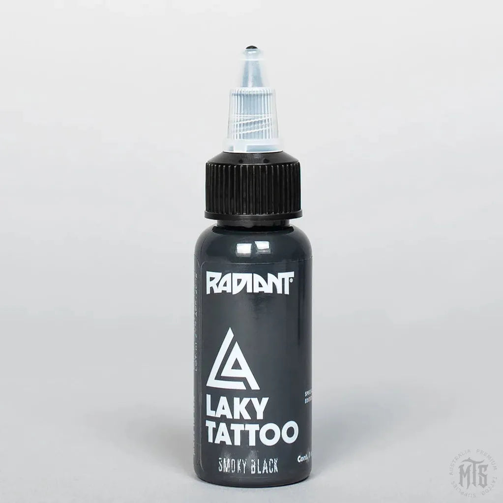 Smoky Black - Laky Series Radiant CLOSE TO EXPIRY-tattoo ink-Radiant Ink-Melbourne Tattoo Supplies