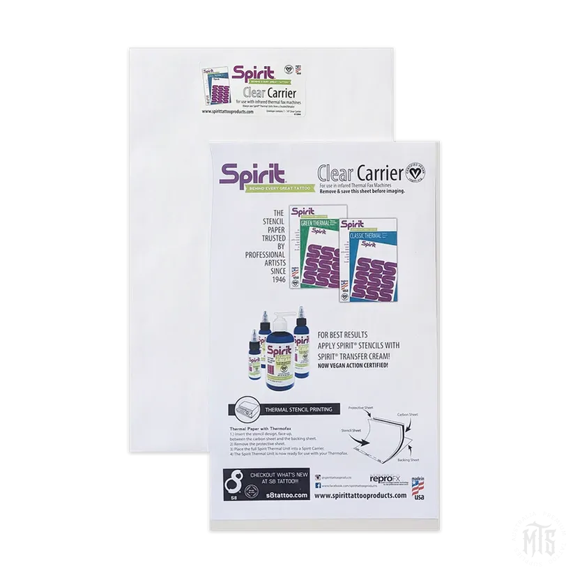 Spirit Clear Carrier 14"-Tattoo Supplies-Spirit-Melbourne Tattoo Supplies