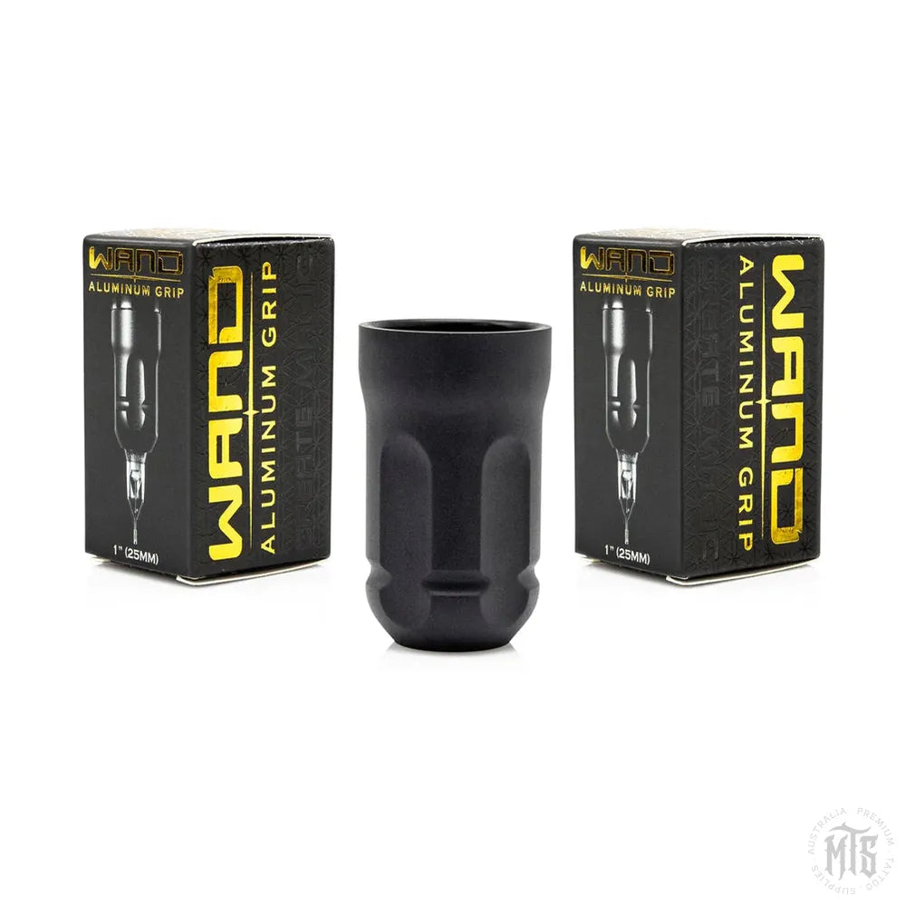 Wand Aluminum Grip - Bishop - Matte Black 1"