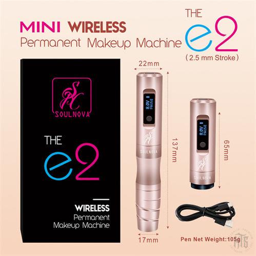 e2 wireless makeup pen-Tattooing Machines-AVA-Black-Melbourne Tattoo Supplies