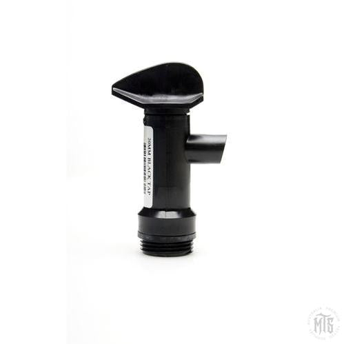 20mm Black Poly Flow Tap for 15L drums