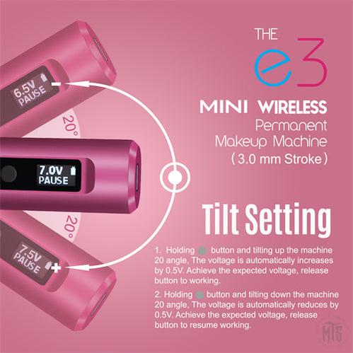 e3 Wireless Makeup Pen-Tattooing Machines-AVA-Black-Melbourne Tattoo Supplies