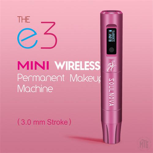e3 Wireless Makeup Pen-Tattooing Machines-AVA-Rose Red-Melbourne Tattoo Supplies